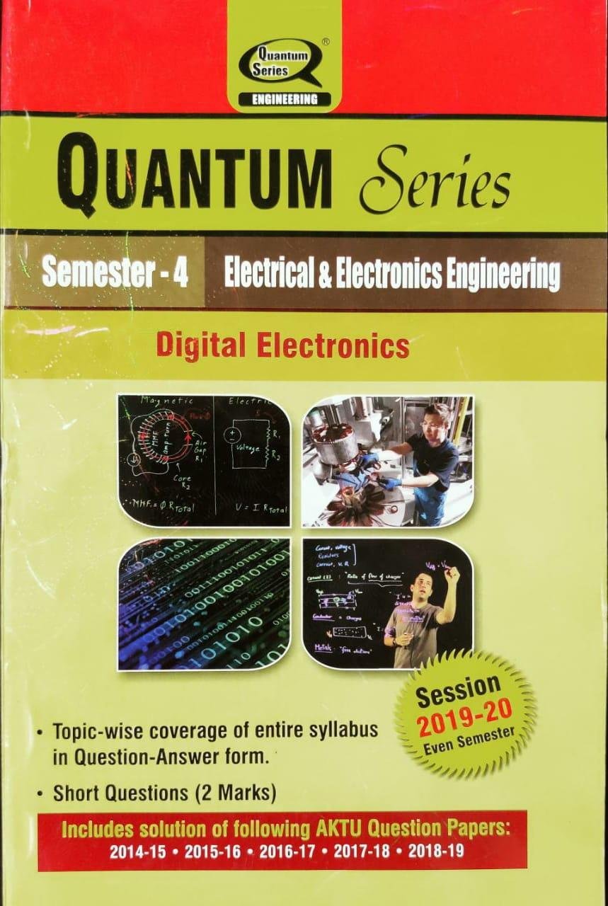 Quantum Series Digital Electronics 4th Sem Electrical And Electronics