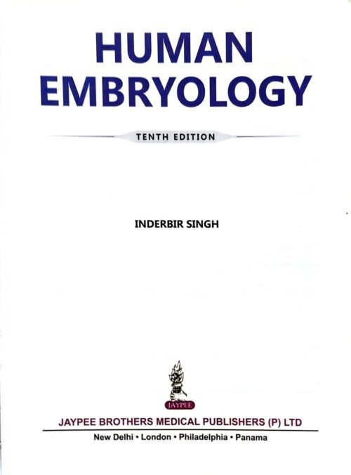 Second Hand Human Embryology Inderbir Singh 10th Edition WishAllBook