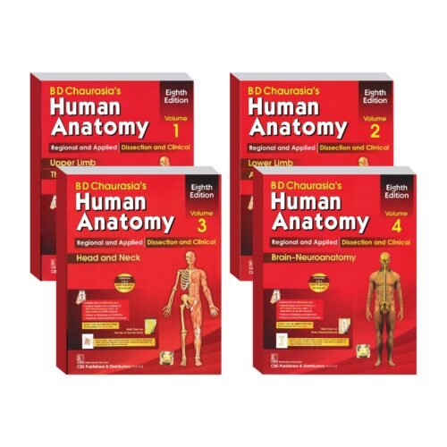 Human Anatomy Books Set B D Chaurasia Vol 1 to Vol 4 Set