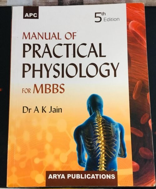 Second Hand Practical Physiology Manual By AK Jain 