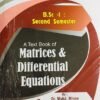 Matrices & Differential Equations By Dr. Mohd Miyan & B P Singh  B.S.C 2 Sem