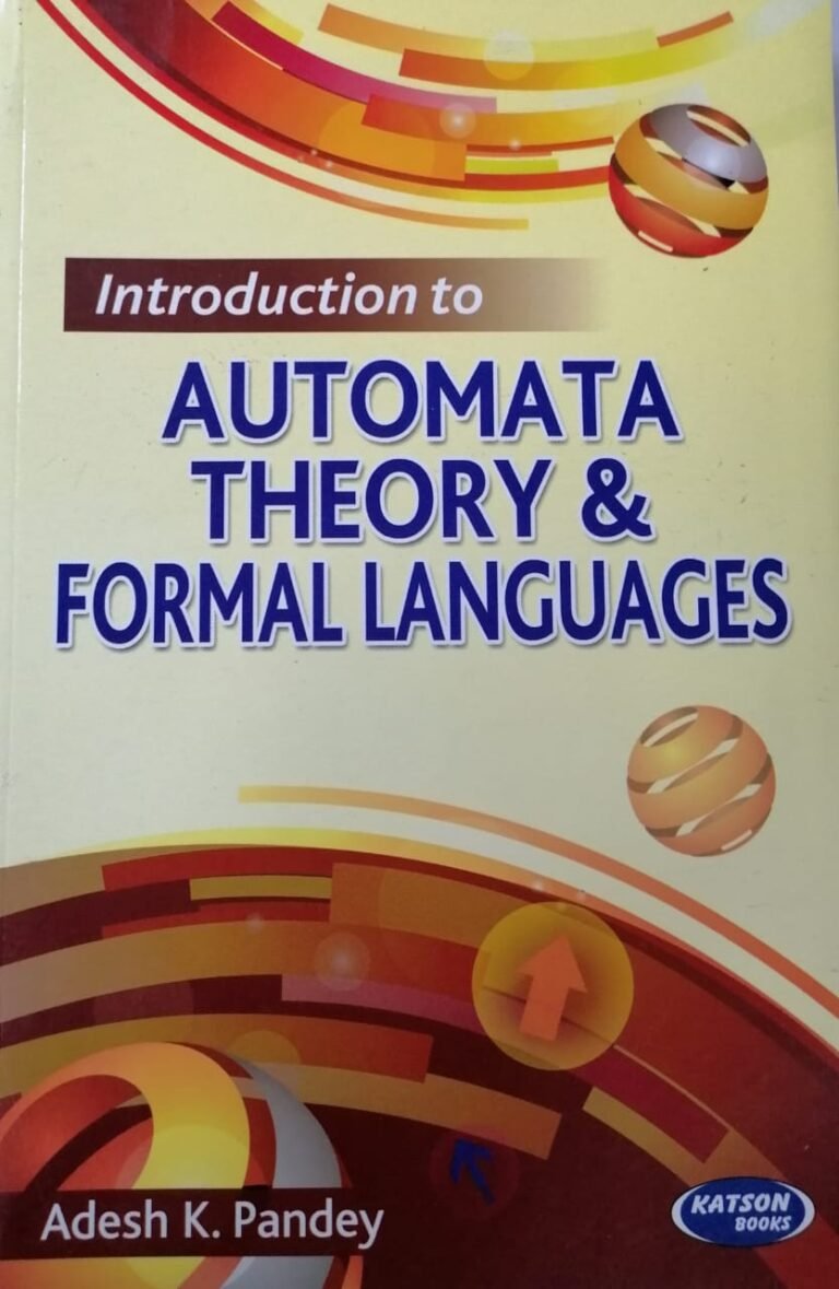 Katson Introduction To Automata Theory And Formal Languages By Adesh K ...