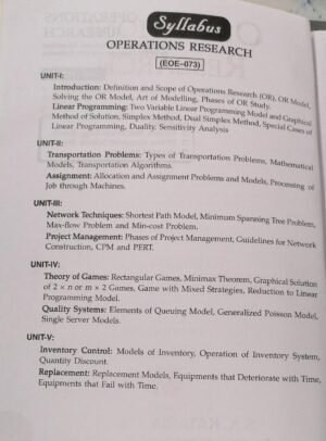 Katson Operation Research by Prof Vivek Kumar 2015