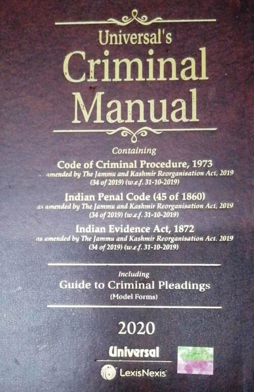 Universals Criminal Manual 2020 (Detailed Book)