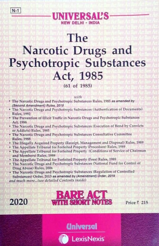 Bare Act The Narcotic Drugs And Psychotropic Substance Act 1985