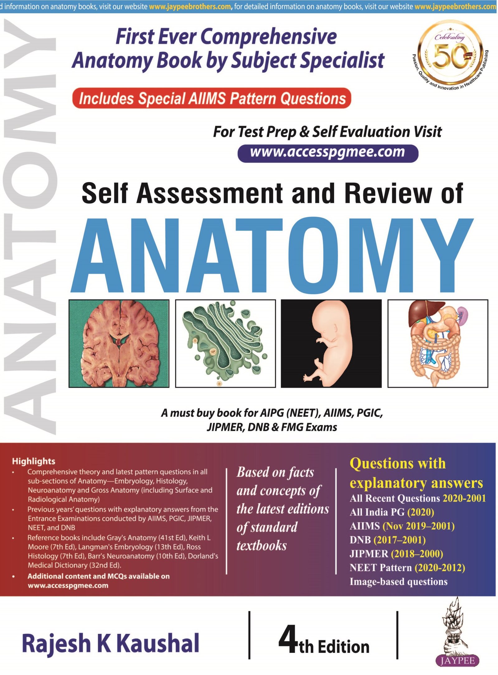 Review Of Anatomy By Rajesh Kaushal 4th Edition Latest Edition