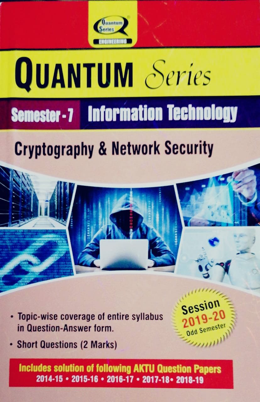 Quantum Series Cryptography And Network Security Semester 7