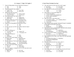Modern Literature Poetry B.A 5th Sem P-3rd Pareeksha Class Notes LU Latest Objective Pattern 2021