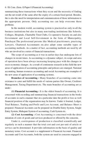 Financial Accounting B.Com Ist Sem P-Ist Pareeksha Class Notes LU Latest Objective Pattern 2021