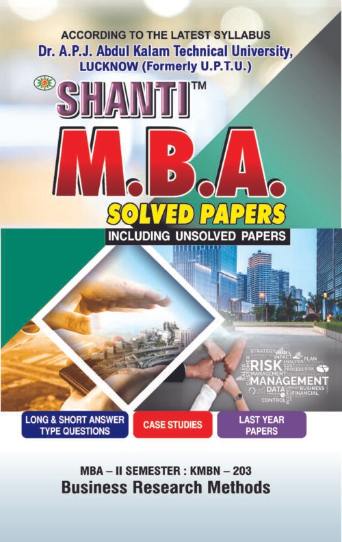 Business Research Methods MBA 2nd Sem Shanti Publication