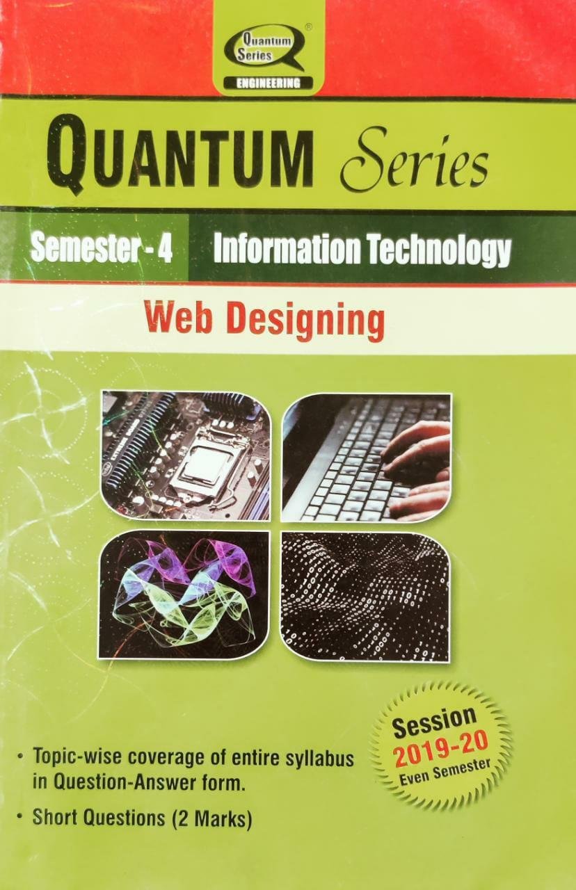 Quantum Series Web Designing 4th Sem IT AKTU » WishAllBook-Online ...