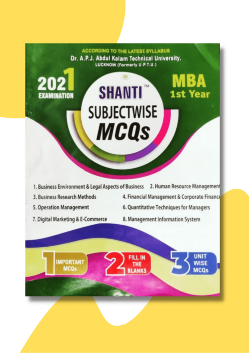 MBA 2nd Semester MCQs Objective Pattern AKTU 2021
