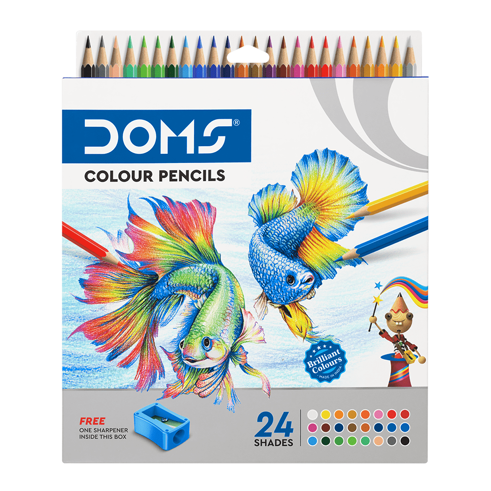 DOMS Fsc 24 Shades Colour Pencil » WishAllBook Online Bookstore Lucknow