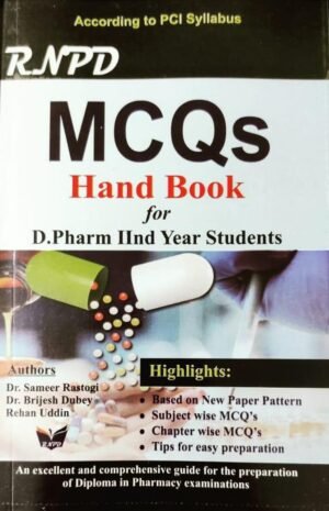 RNPD D Pharmacy 2nd year MCQs 2021 All in One Handbook