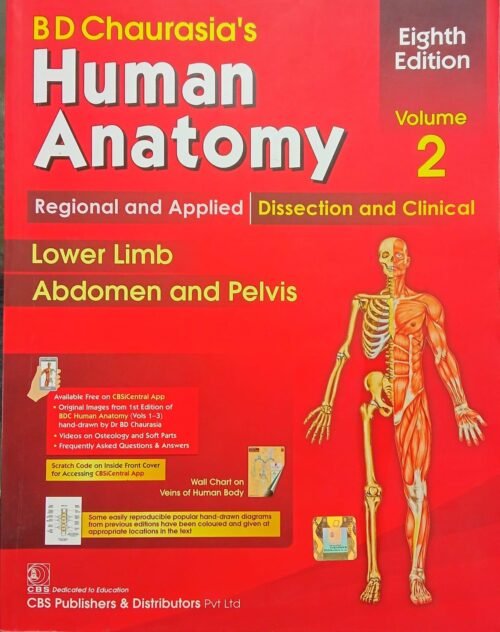 Second Hand or Used BD Chaurasia Human Anatomy 8 Edition Volume 2