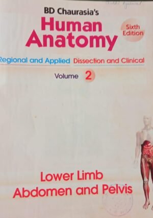 Second Hand Human Anatomy Sixth Edition Volume 2nd By B D Chaurasia