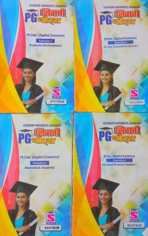 Shivani PG Notes MCom 1st Sem Applied Economics Set of 6 in English 2021