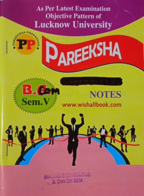 BCom Macro Economics 5th Sem Pareeksha Class Notes 2022 in English