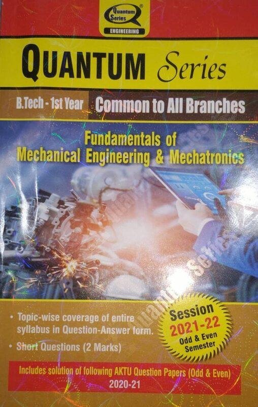 Fundamental Of Mechanical Engineering And Mechatronics Quantum BTech ...