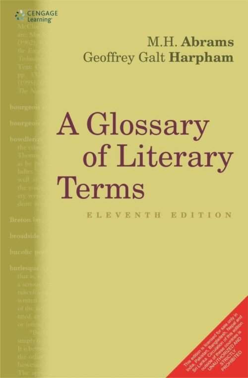 A Glossary of Literary Terms by MH Abrams 2015