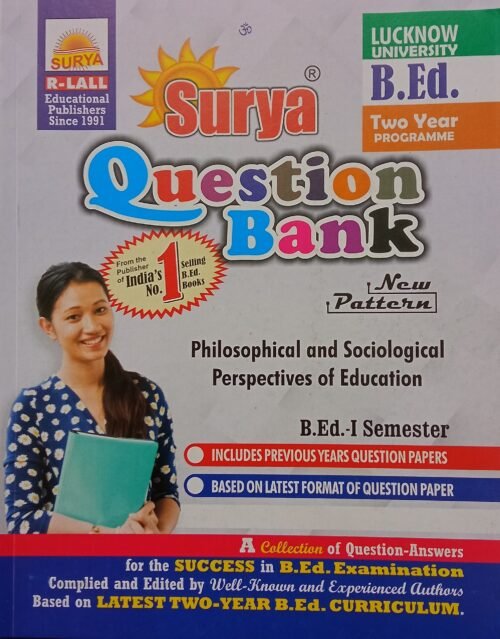 Surya BEd Philosophical And Sociological Perspective of Education in English 1st Sem Question bank