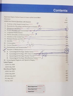 Second Hand Self Assessment And Review Gynecology Sakshi Arora Hans 13th Edition