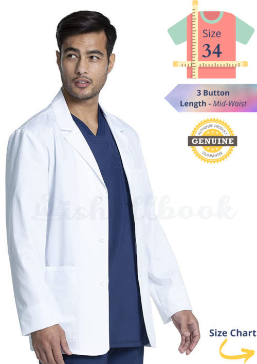 Doctors Lab Coat Apron Waist Length