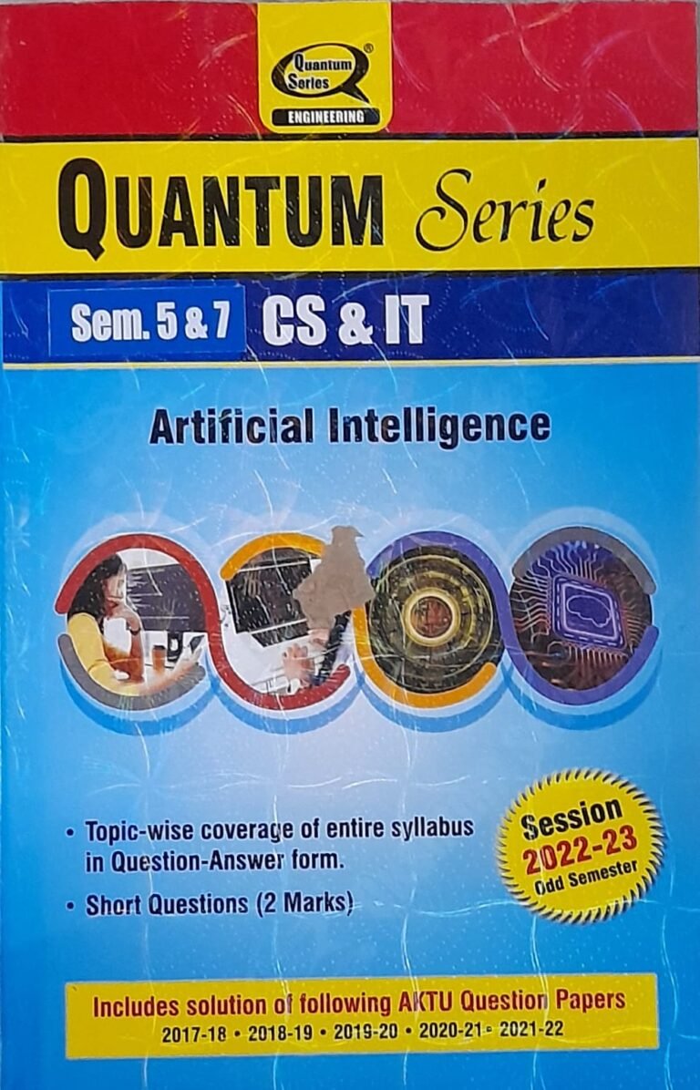 Quantum Series Artificail Intelligence AKTU B.Tech 2022-2023 ...