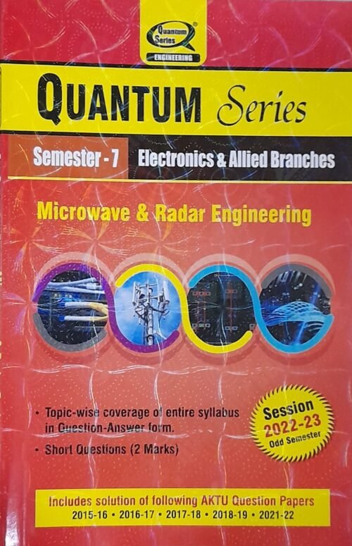 Quantum BTech AKTU Microwave & Radar Engineering Sem 7 Electronics and Allied