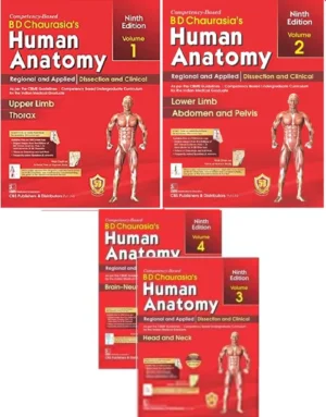 BD Chaurasia Human Anatomy 9th Edition Complete Set Vol 1+2+3+4 | BDC | Latest Edition 