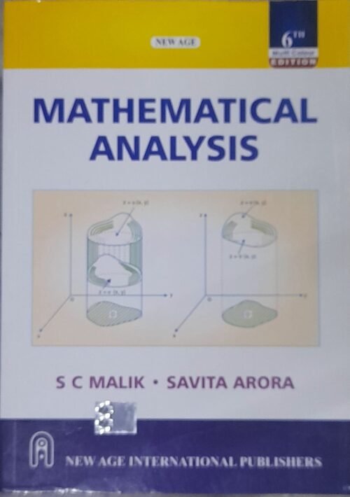 Mathematical Analysis By Malik And Arora | 6th Latest Edition 