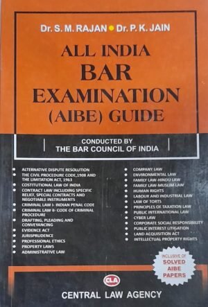 All India Bar Examination AIBE Guide By Rajan And Jain In English | CLA