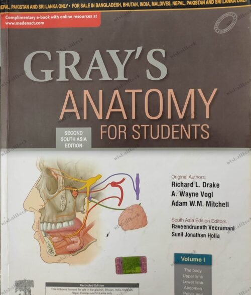 Second Hand Grays Anatomy For Students 2nd South Asia Edition Vol 1