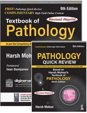 Textbook of Pathology by Harsh Mohan with Free Quick Review Latest 9th Revised edition 2023