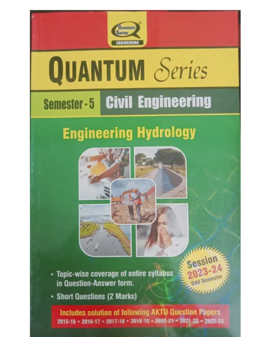 Quantum Series For BTech AKTU Sem 5 Civil 2023-2024 Engineering Hydrology