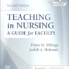 Teaching In Nursing A Guide For Faculty By Diane M. Billings Elsevier Publication 2024 