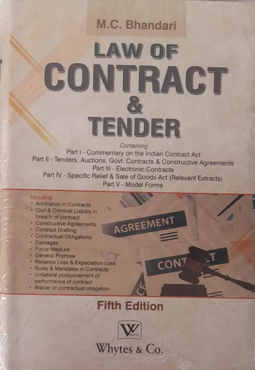 Law of Contract and Tender by M C Bhandari Whytes Publication 2023