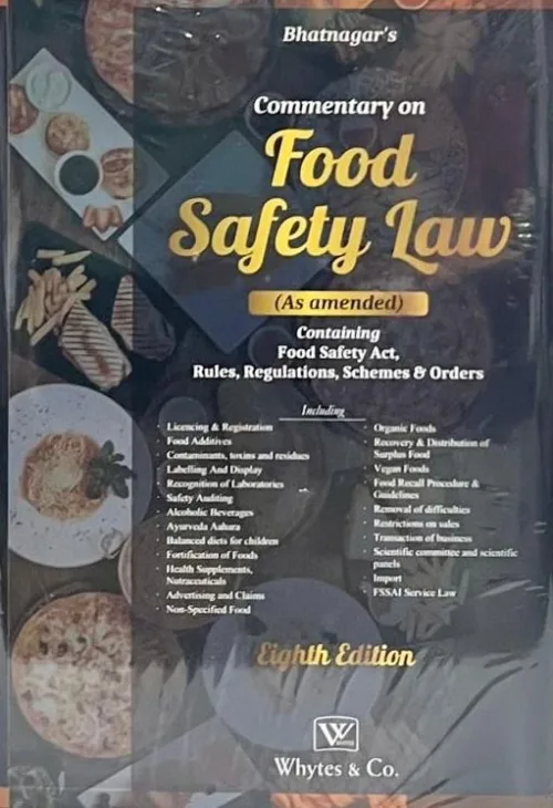 Commentary on Food Safety Law by Bhatnagar Whytes Publication 2024