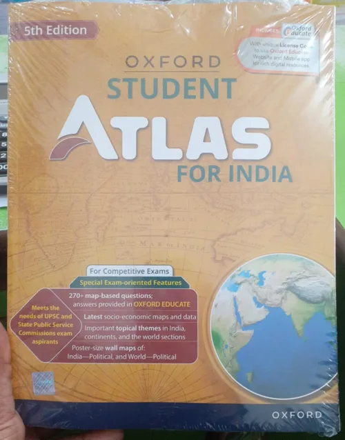 Oxford Student Atlas for India | 5th Edition | For UPSC and Other Competitive Exams | Latest Edition 2024