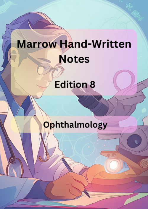 Marrow Notes Edition 8 - OPTHALMOLOGY